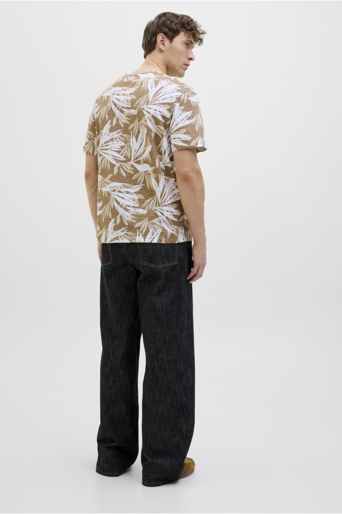 JJEBRYAN AOP TEE S/S O-NECK NOOS 12268126 Coriander